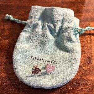 Tiffany & Co Return to Tiffany Heart Tag Earrings Sterling Silver